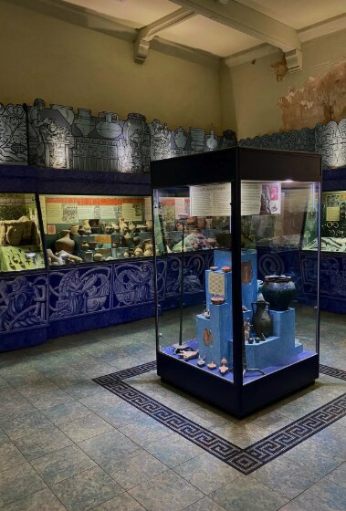 A display in one of the museums inside Alnwick Castle